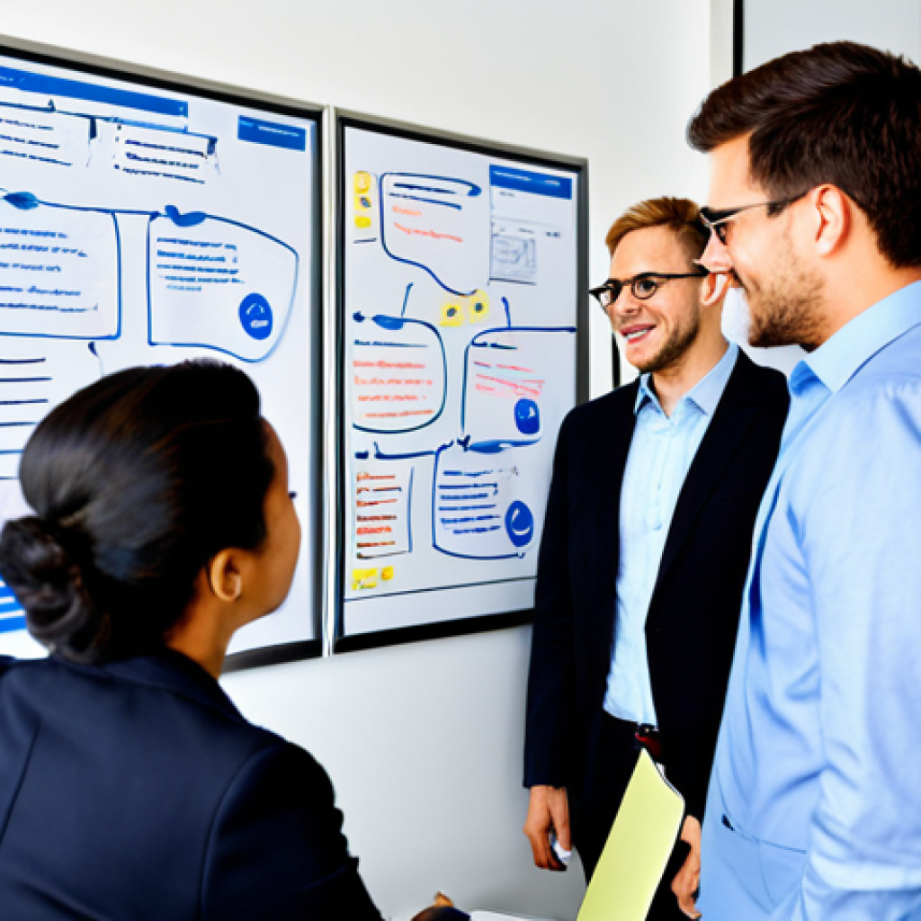 Service Management in Action**

"A diverse team of professionals collaborating in a modern office, discussing service strategies. Whiteboard filled with flowcharts depicting service processes. Focus on customer satisfaction. Everyone is fully clothed in appropriate business attire. Safe for work, appropriate content, professional environment, perfect anatomy, natural proportions, modest clothing."

**