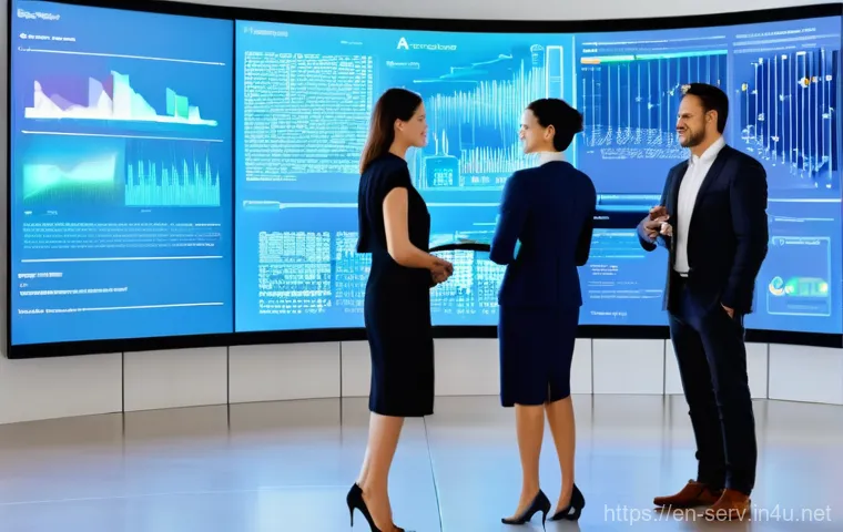 서비스관리사와 KPI 설정 및 관리 - Unpacking Complex Service Metrics**
    A professional, a man in his late 30s, dressed in a smart bu...