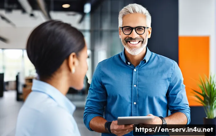 서비스관리사와 서비스 관리 목표 설정 - Fostering Unforgettable Customer Journeys**

*   **Prompt:** A diverse group of customers, including...