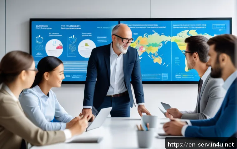 서비스관리사 자격증 온라인 강의 - A professional business training scene showing a diverse group of adults engaged in an interactive s...